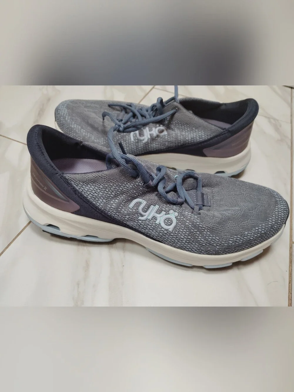 Ryka Women's Devotion X Walking Sneakers Folk Blue Wide Width Sz. 11 W